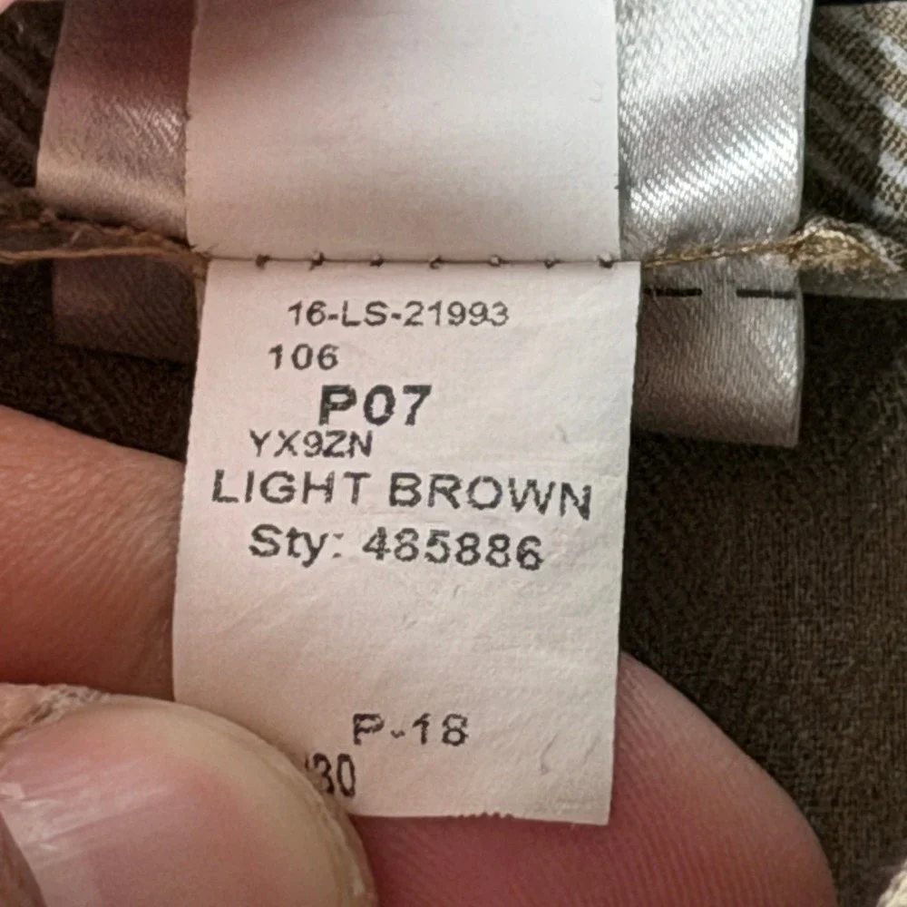 Banana Republic Mens Slim Fit Wool Blend Light Brown Dress Pants 33x30 485886